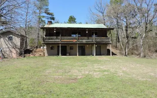 2-story Log Cabin W/ 80 Acres