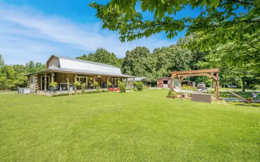 Rustic Log Cabin and Land for Sale in Henderson County, TN
