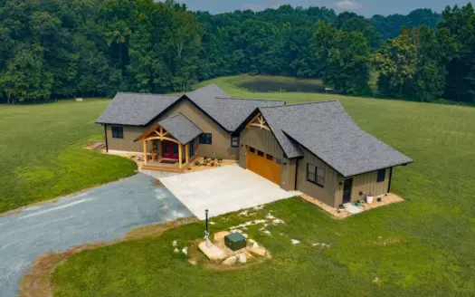 Timber Framed Country Home with Pond For Sale in Virginia