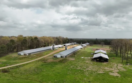 Louisiana 4 House Poultry Farm with 21 Acres and Residence