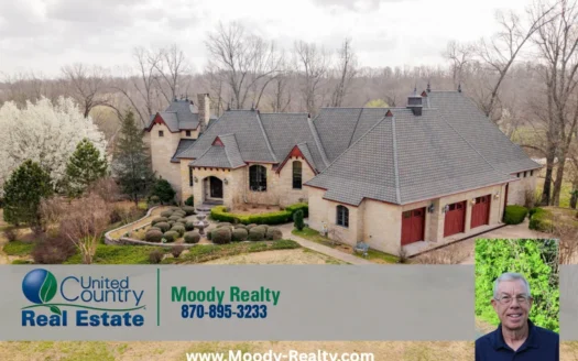European Style Luxury Home & Acreage On The Southfork River