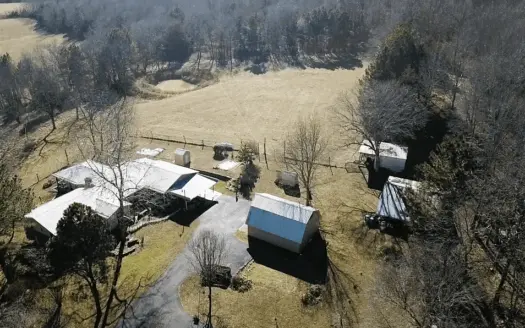 Farm and Home in the Ozark Mountains Near Mountain View, Ar