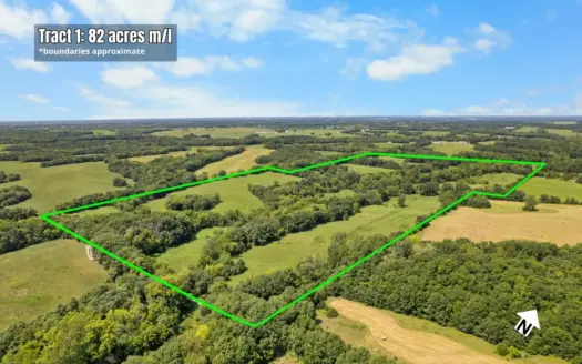 82.54 Acres of Secluded Land Near Mirabile, Missouri